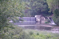 Le barrage sur le Cele a Marcilhac sur Cele