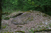 Le dolmen de Rcobert effondr