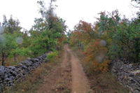 Le chemin au dessus de Cayrac