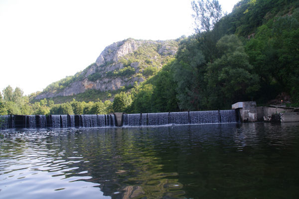 Le barrage de Marcilhac sur Cl