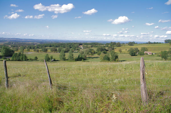 Les Trivals depuis le haut de St Amancet