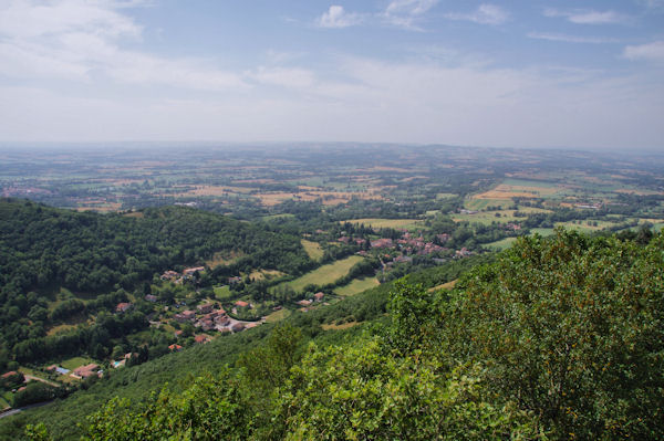 Vue de la plaine de Soual depuis le castrum de Contrast