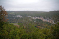 La valle de l_Aveyron depuis le Pech des Panissous