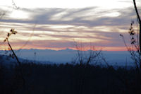 Derniers rayons du soleil sur les Pyrenees