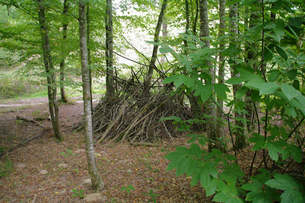 Jolie hutte peu avant d_arriver sur la D5