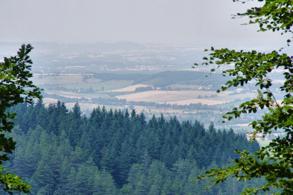 Brumes de chaleur sur la plaine de Soual
