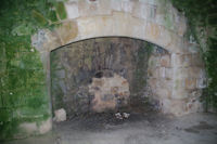 La cheminee des cuisines dans l'ancienne Commanderie des Templiers de Vaour