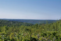 La valle boise de l_Aveyron depuis Bernoye