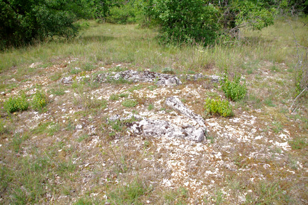 Le Dolmen de Bartalbenque, sans la table