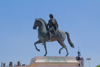 La staue de Louis XIV sur la Place Bellecour