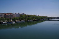 Le Rhone depuis le pont de Lattre de Tassigny