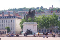 La statue de Louis XIV sur la Place Bellecour