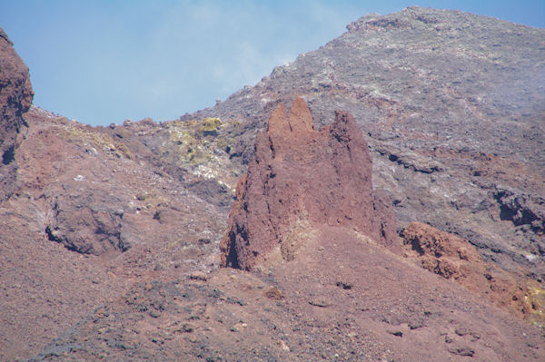Accumulations de lave de la dernire eruption de l_Etna
