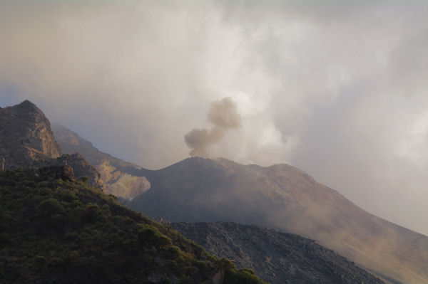 Un explosion sur le Stromboli