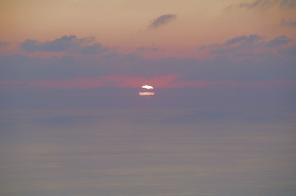 Coucher de soleil depuis les pentes du Stromboli