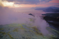 Les fumeroles souffres du Vulcano