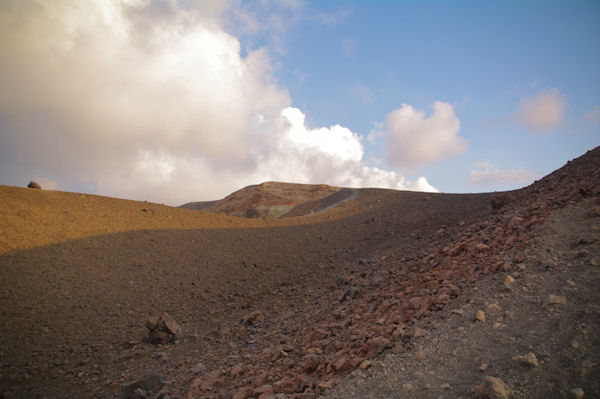 Le cratre du Vulcano est en vue