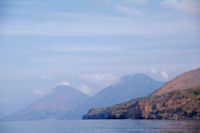 Le Monte Porri et le Monte Fossa delle Felci sur l'Ile de Salina